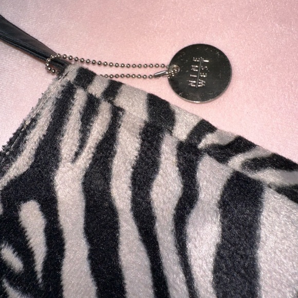 VINTAGE NINE WEST FURRY ZEBRA PRINT CROSSBODY BAG - Picture 6 of 11